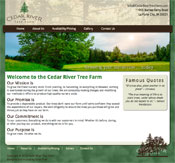 Cedar River Tree Farm Website